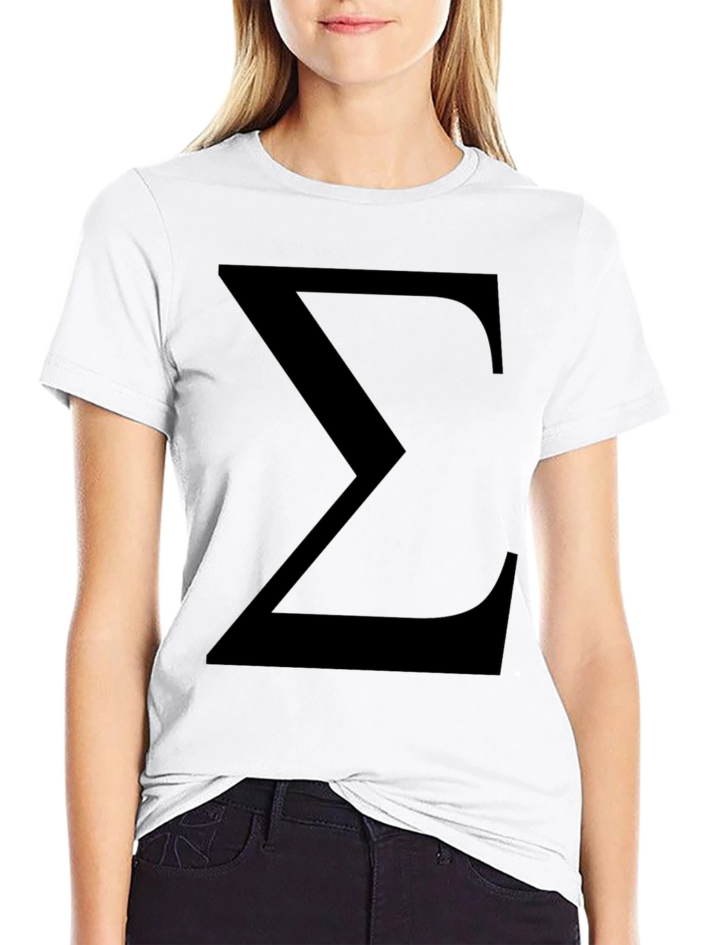 Sigma Symbol Black T-Shirt - Classic Geek Tee