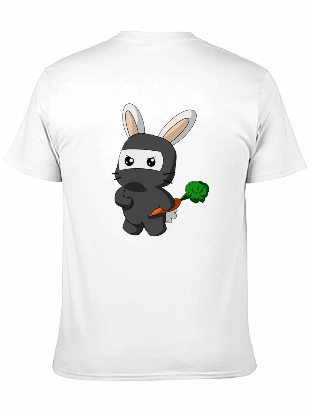 Ninja Rabbit Graphic T-Shirt - Black Cotton Tee