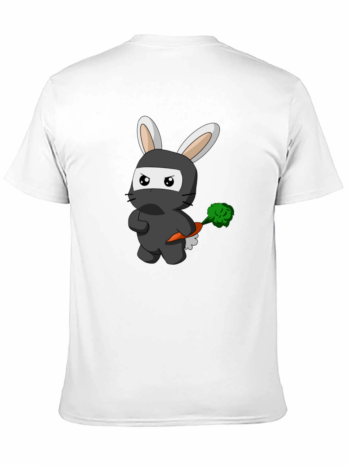 Ninja Rabbit Graphic T-Shirt - Black Cotton Tee