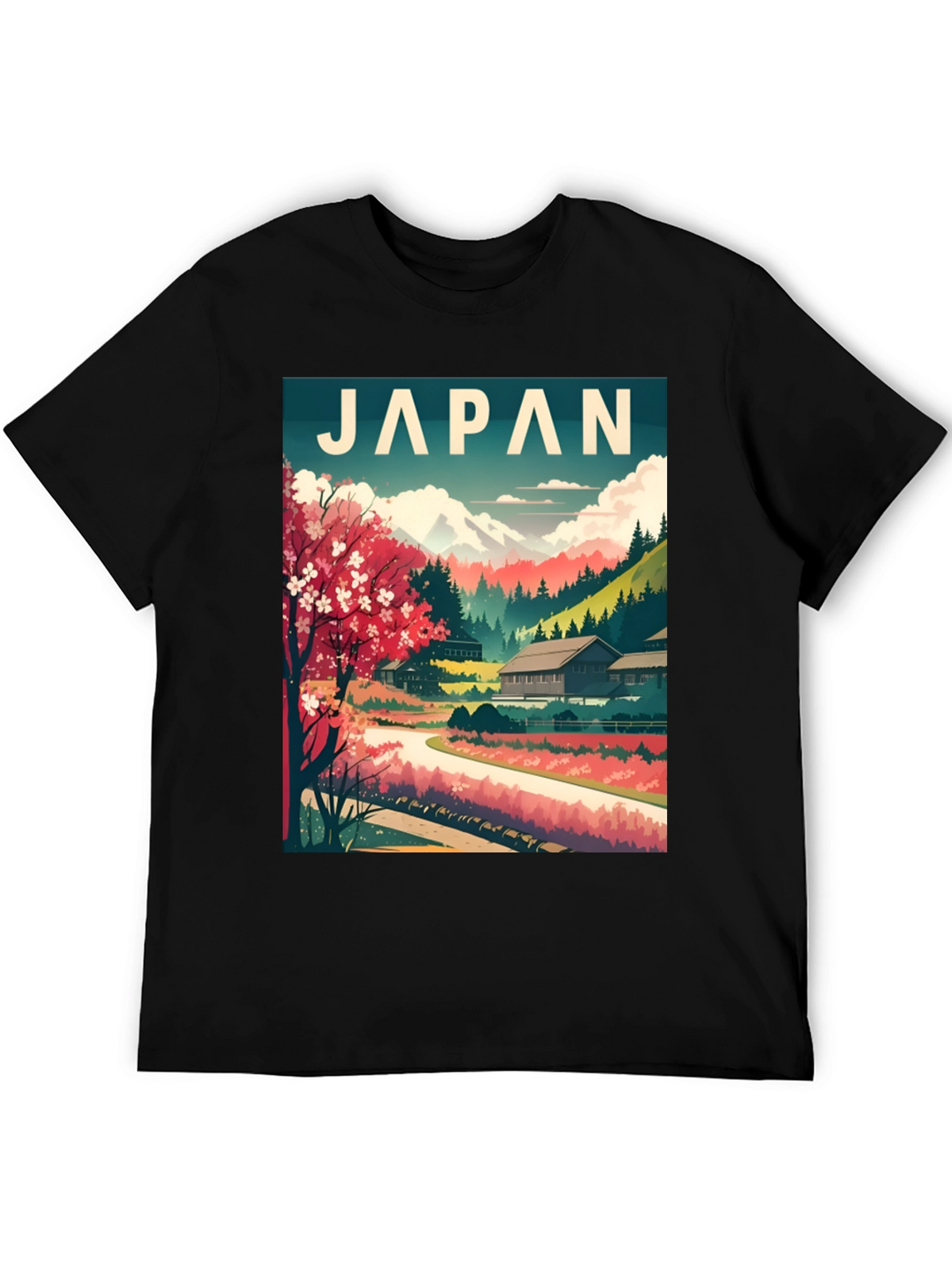 Japan Landscape T-Shirt - Stylish Travel Tee