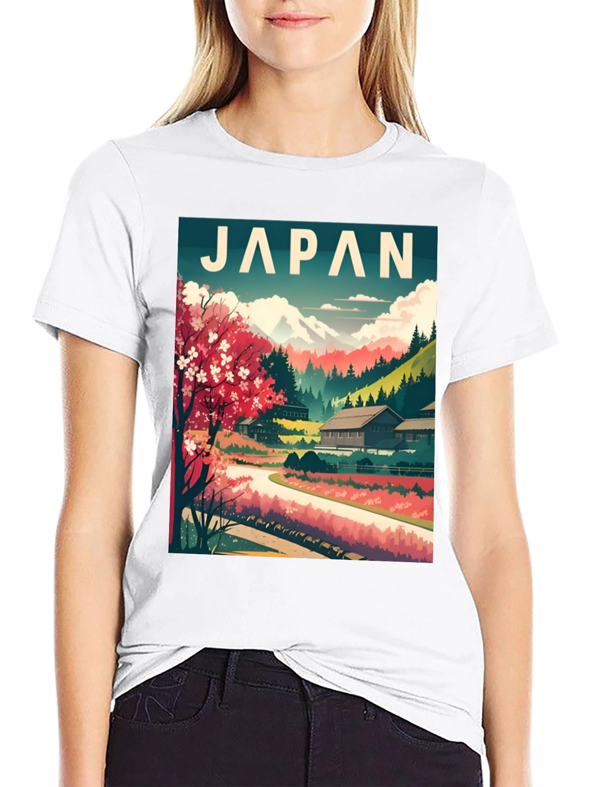 Japan Landscape T-Shirt - Stylish Travel Tee