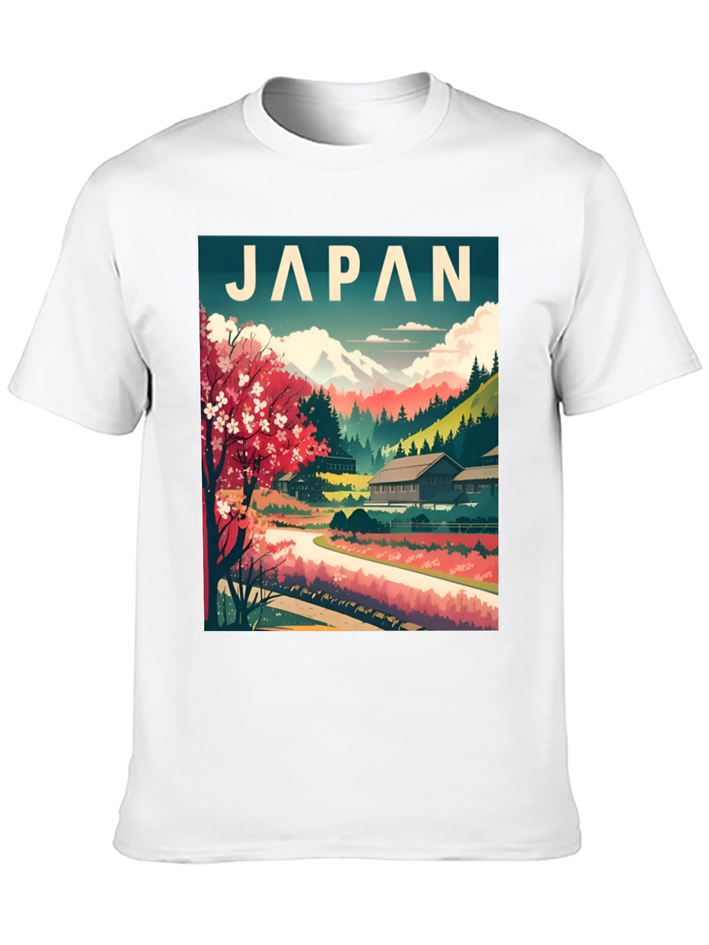 Japan Landscape T-Shirt - Stylish Travel Tee