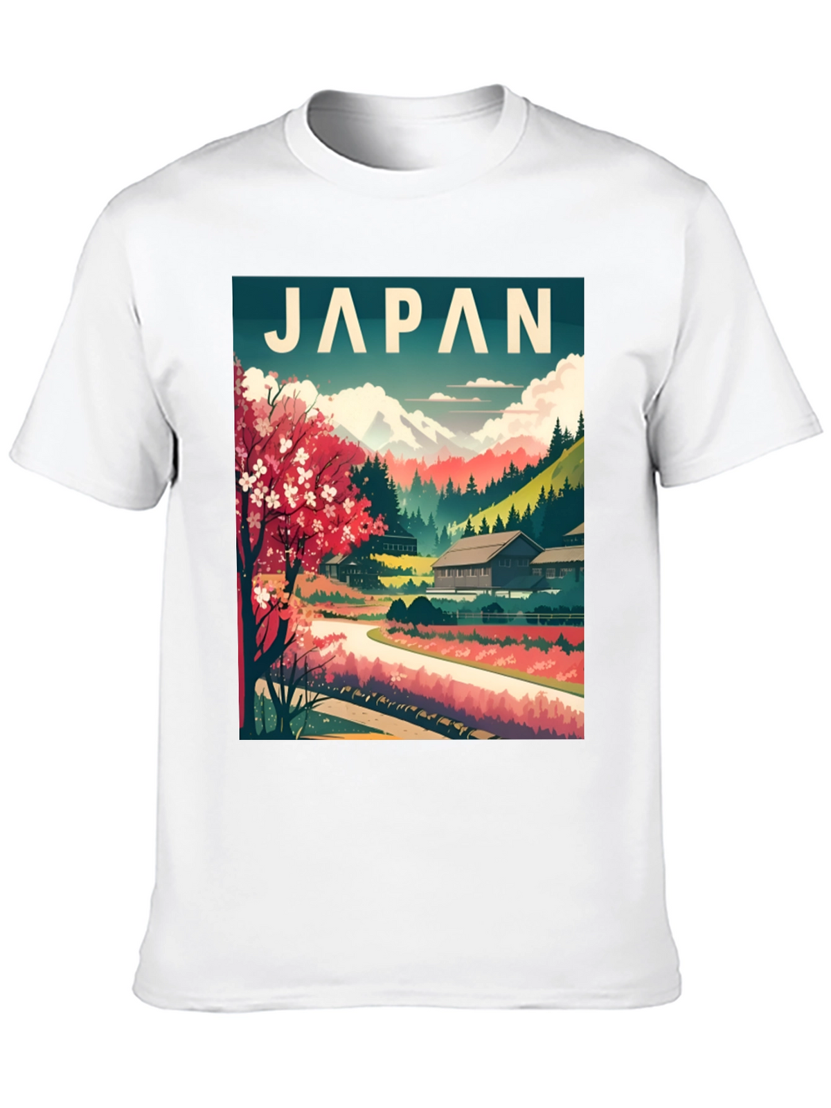 Japan Landscape T-Shirt - Stylish Travel Tee