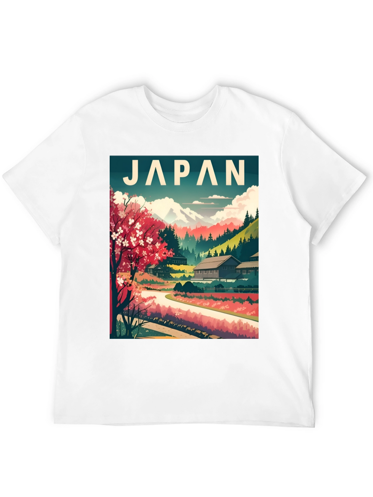 Japan Landscape T-Shirt - Stylish Travel Tee