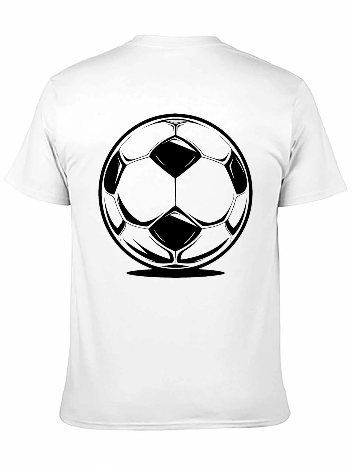 Black Soccer Ball Graphic Tee - Stylish Sportswear
