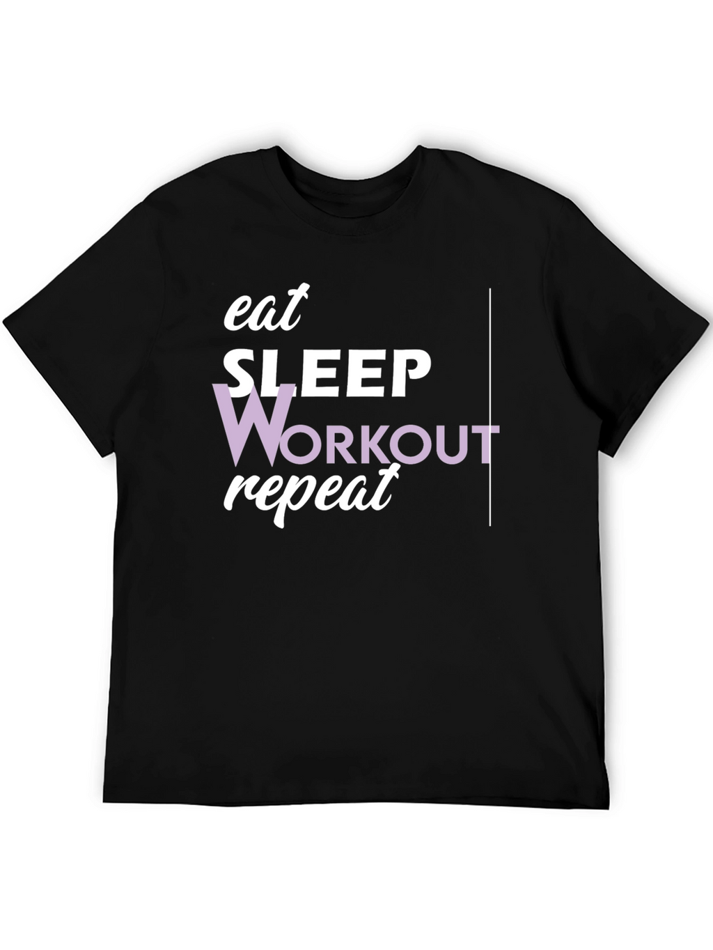 Eat Sleep Workout Repeat Graphic Tee