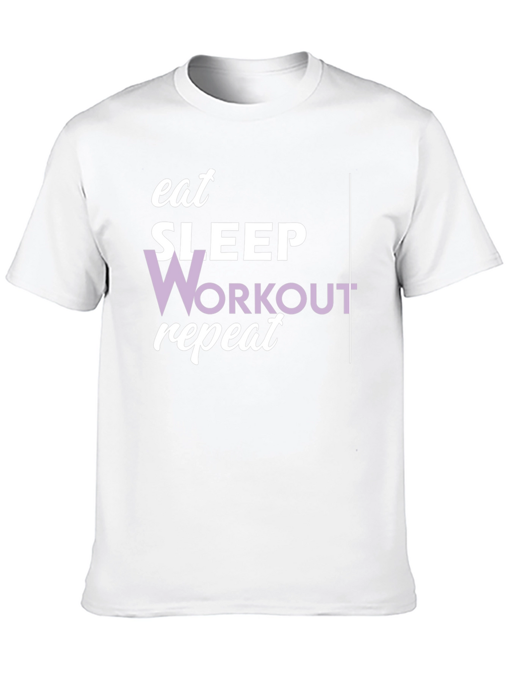 Eat Sleep Workout Repeat Graphic Tee
