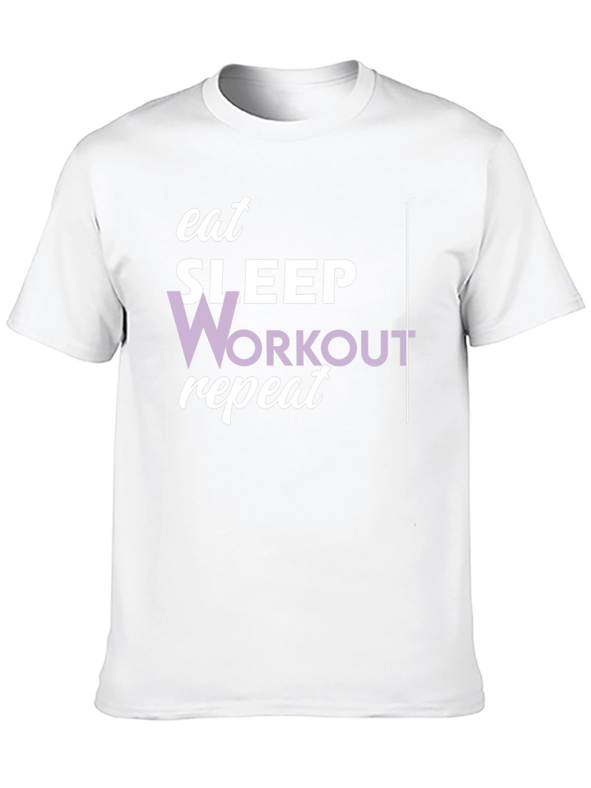 Eat Sleep Workout Repeat Graphic Tee