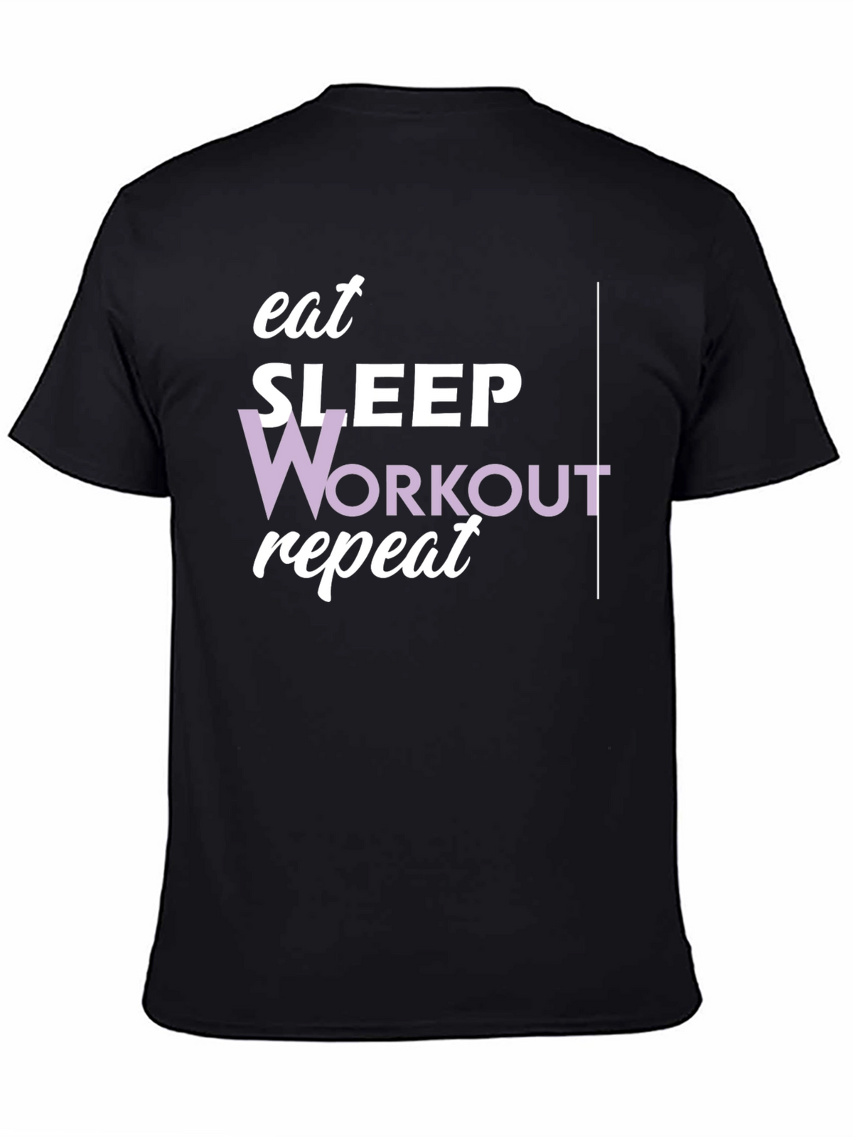 Eat Sleep Workout Repeat Graphic Tee