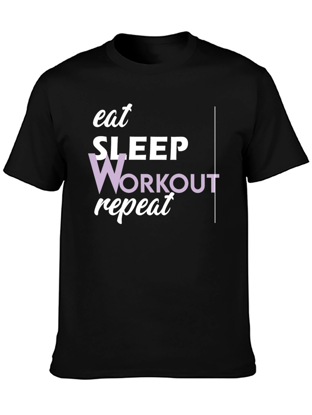 Eat Sleep Workout Repeat Graphic Tee