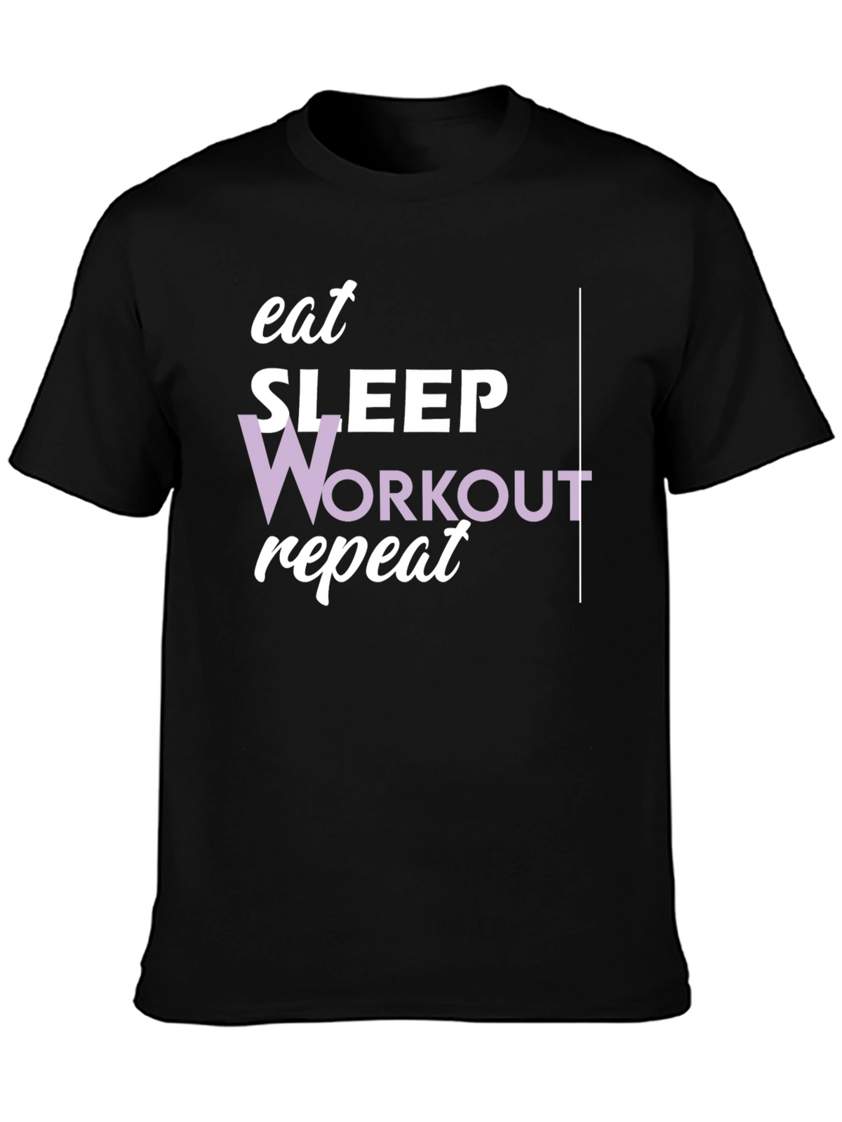 Eat Sleep Workout Repeat Graphic Tee