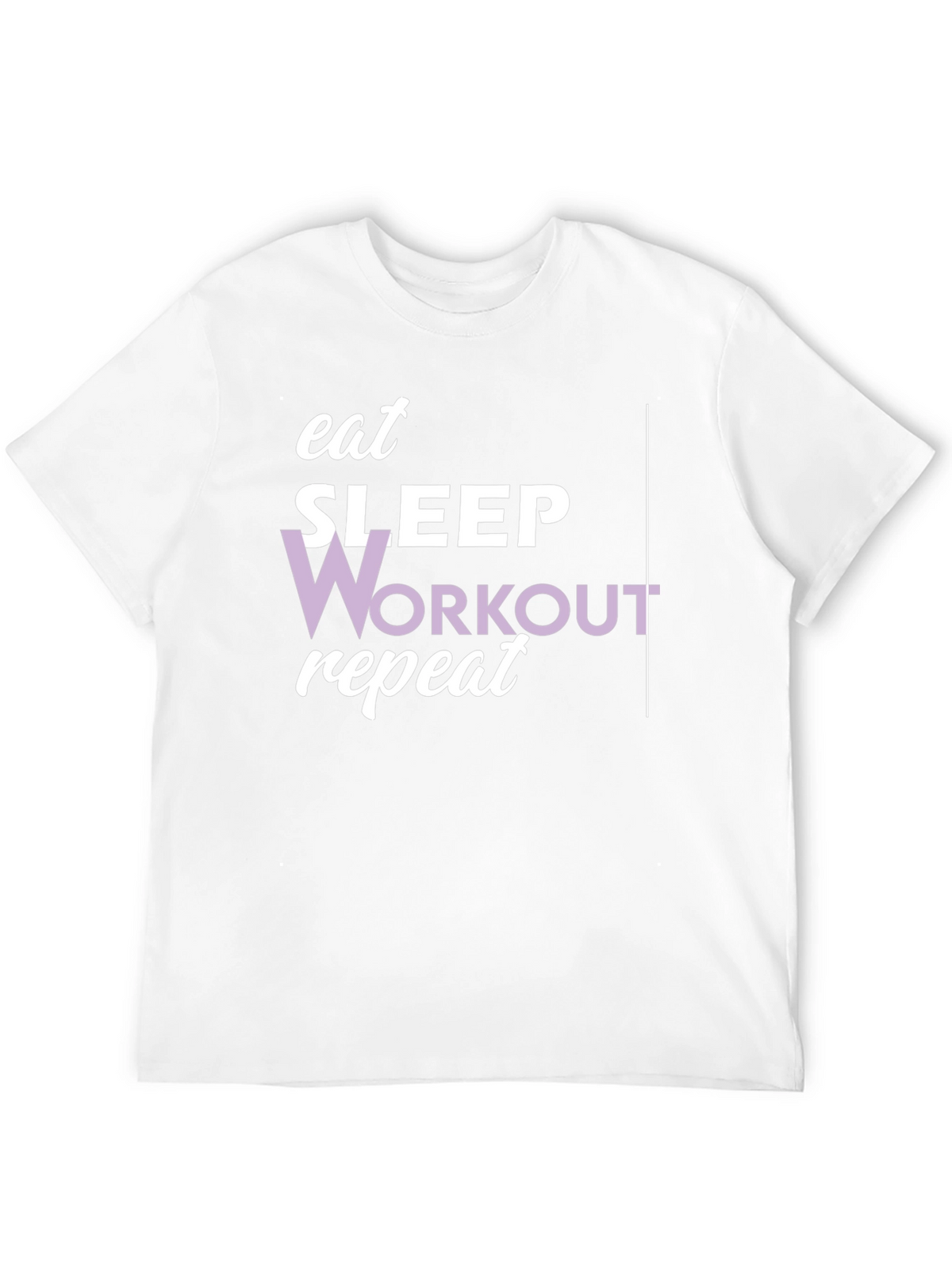 Eat Sleep Workout Repeat Graphic Tee