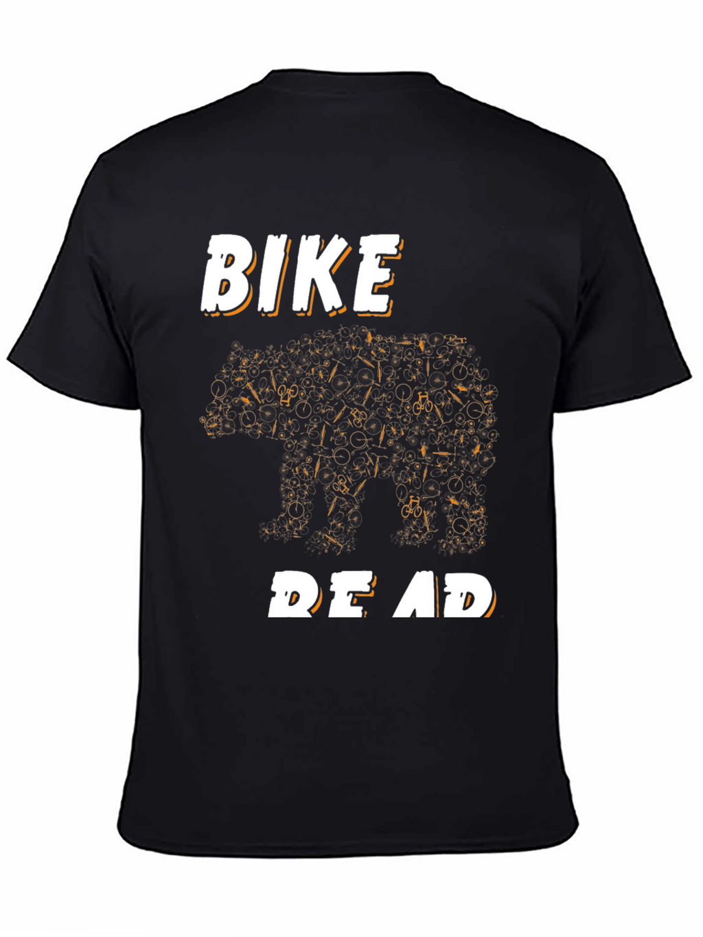 Bike Bear T-Shirt - Black Graphic Tee