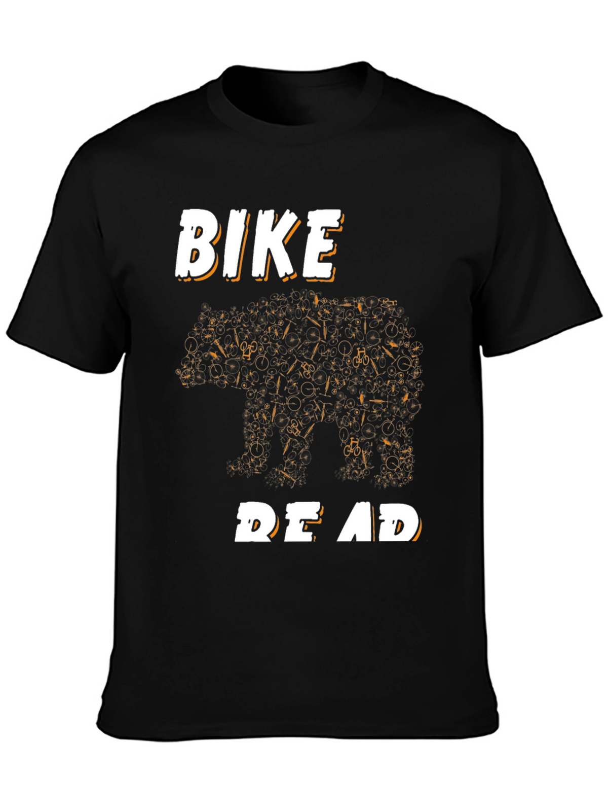 Bike Bear T-Shirt - Black Graphic Tee