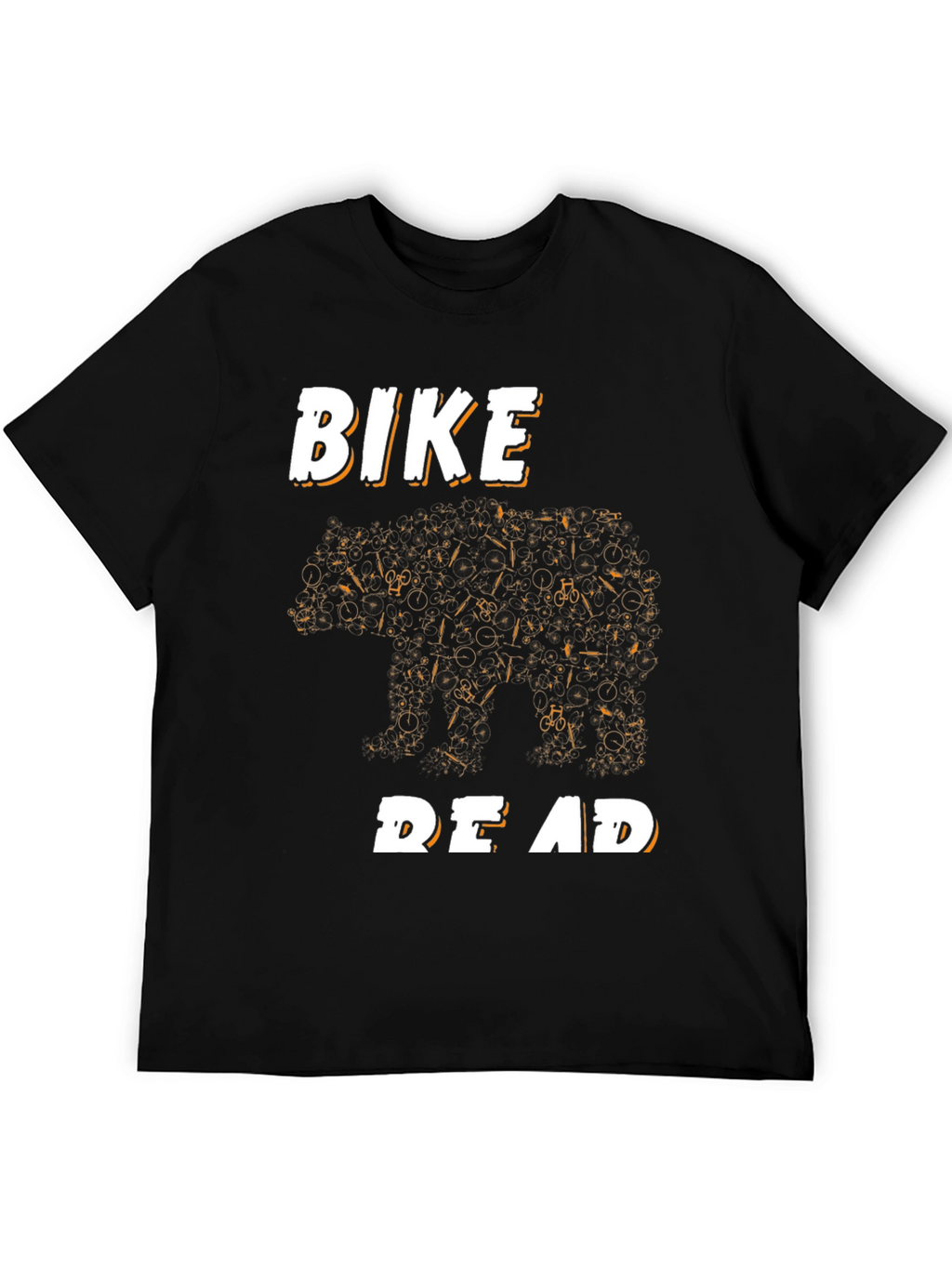 Bike Bear T-Shirt - Black Graphic Tee
