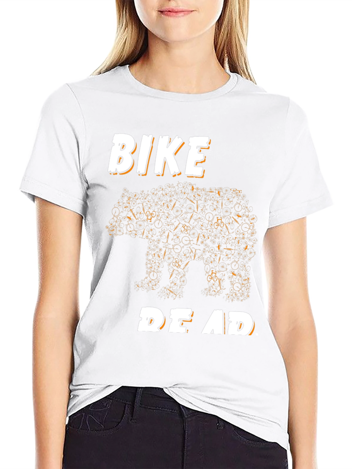 Bike Bear T-Shirt - Black Graphic Tee