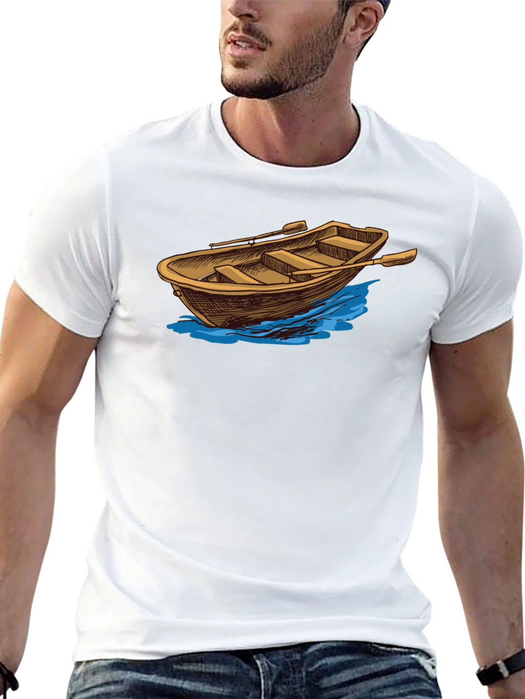 Rowboat Graphic Tee - Classic Nautical Style