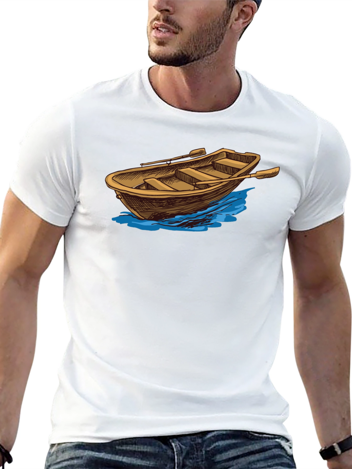 Rowboat Graphic Tee - Classic Nautical Style