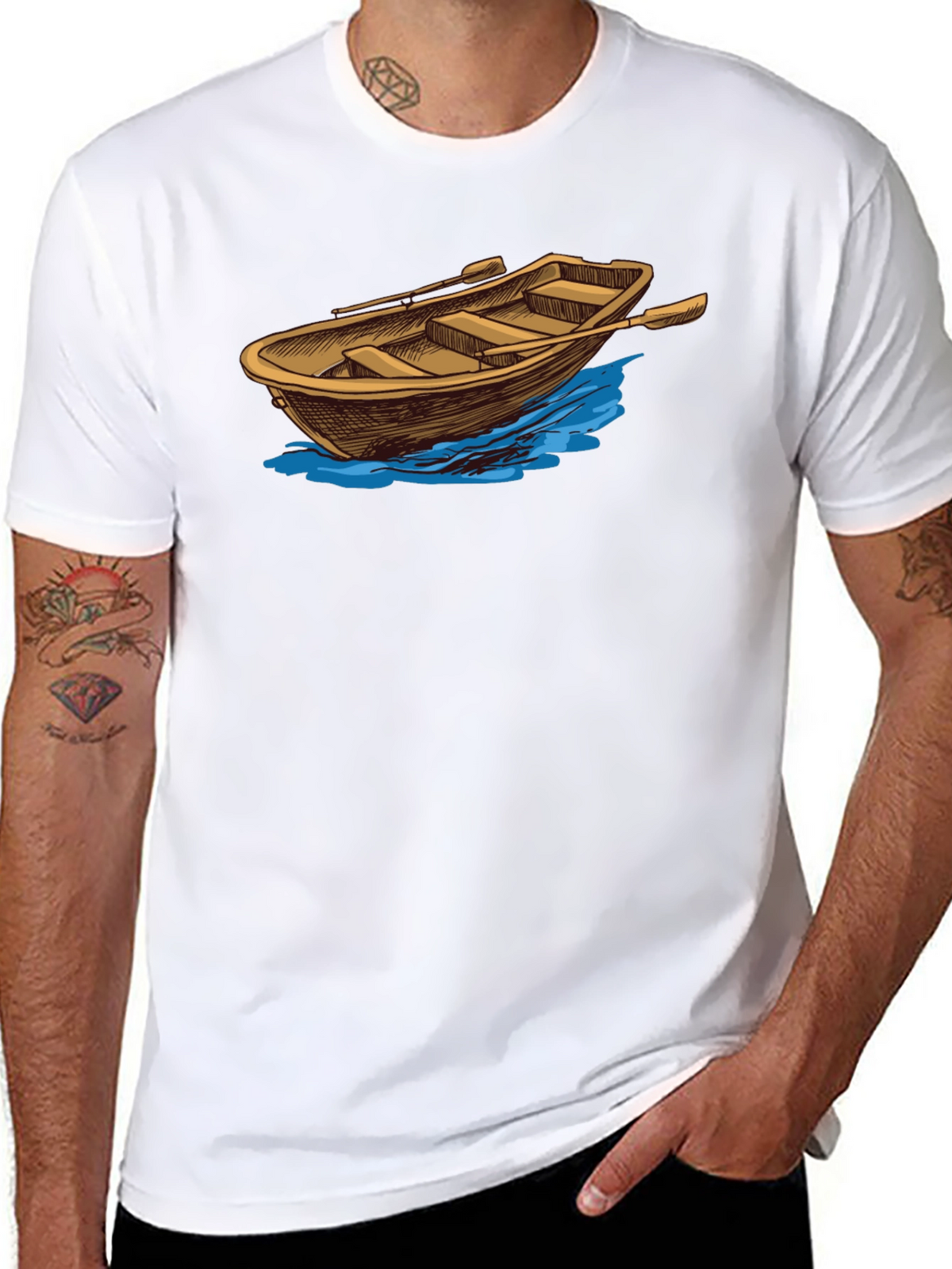 Rowboat Graphic Tee - Classic Nautical Style