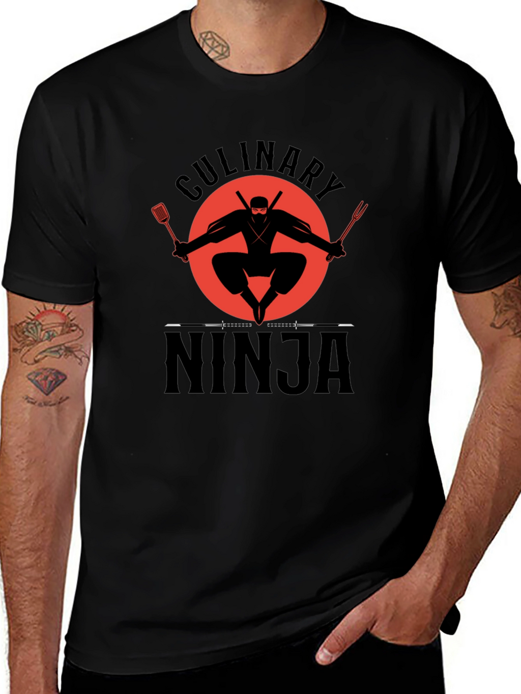 Culinary Ninja T-Shirt - Funny Chef Design