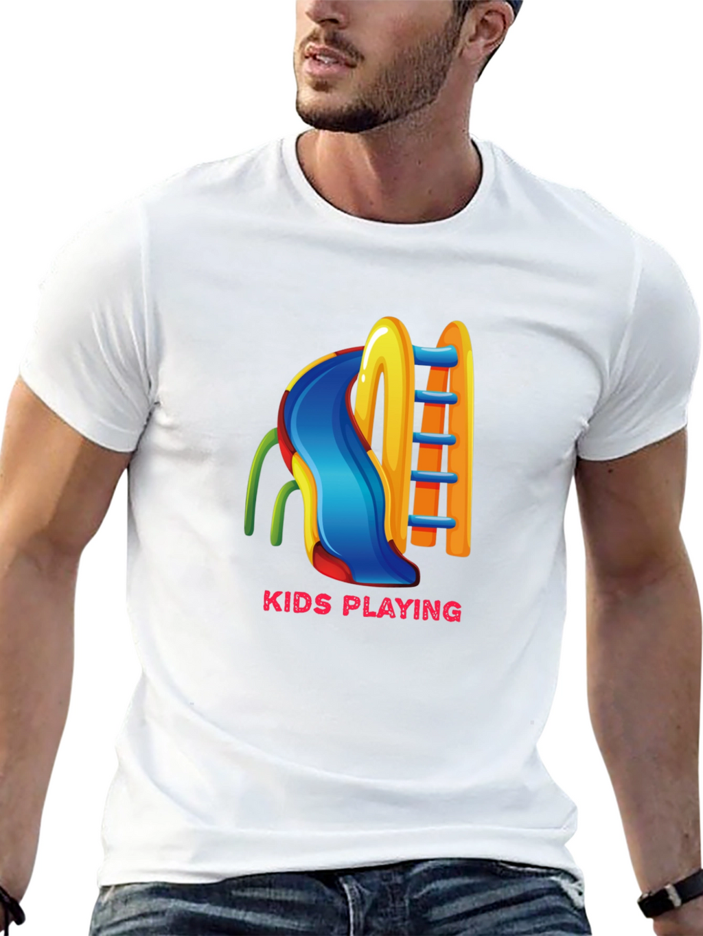Kids Playing Slide T-Shirt