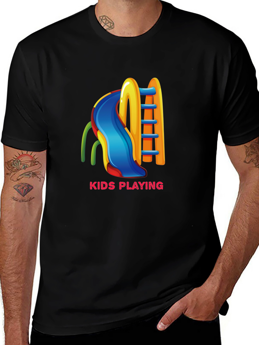 Kids Playing Slide T-Shirt