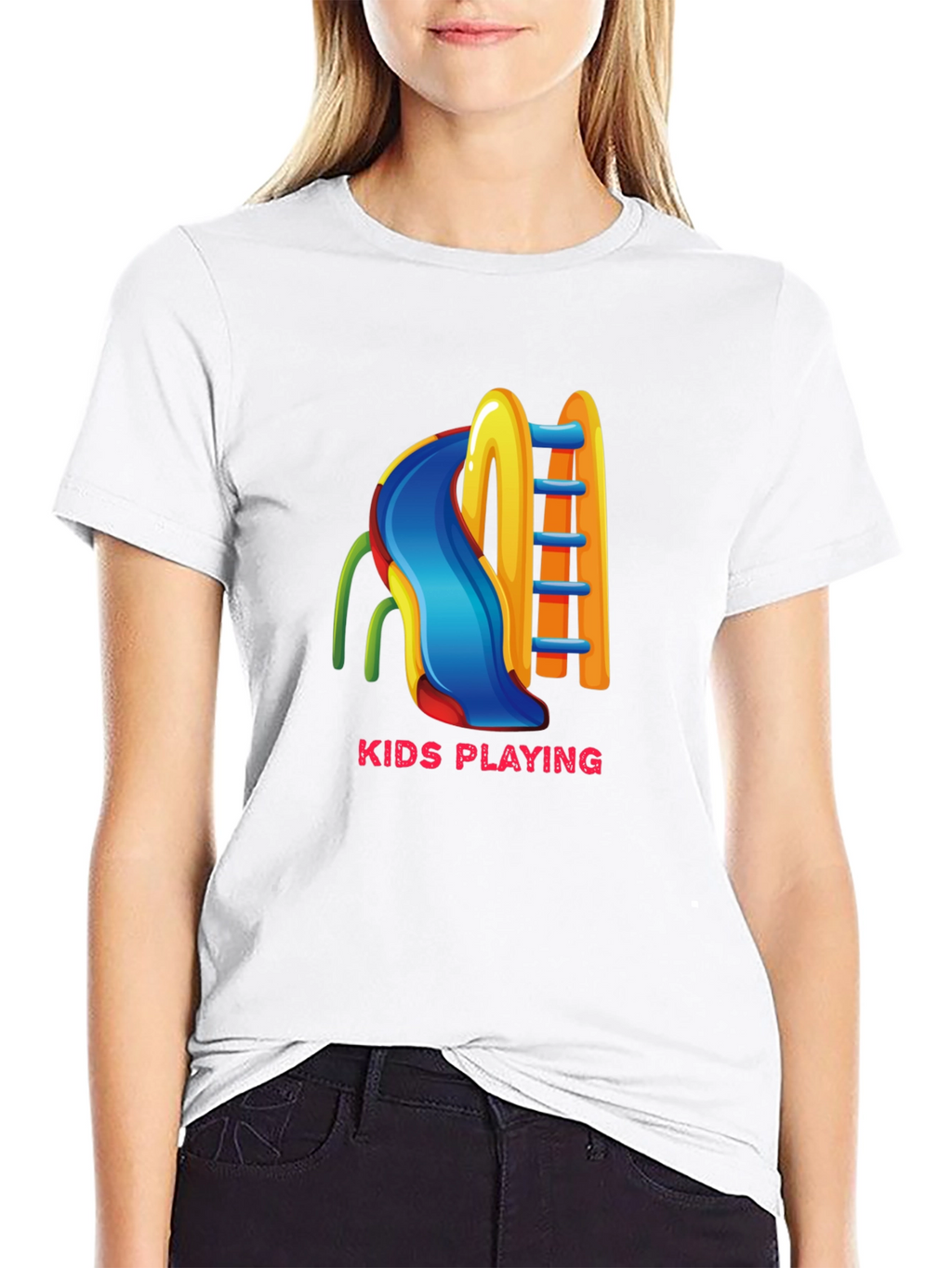 Kids Playing Slide T-Shirt