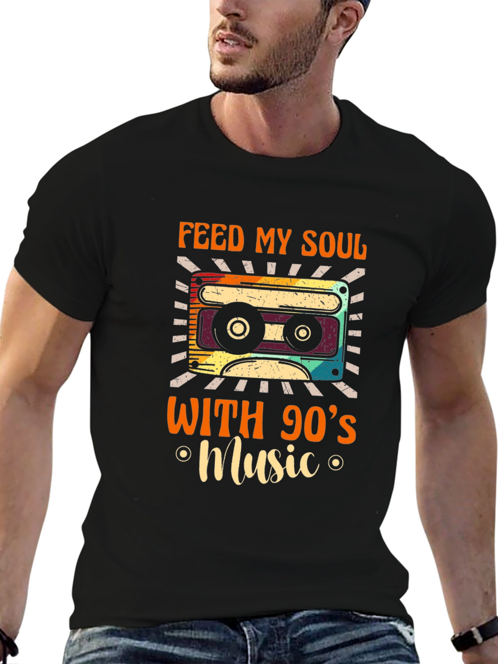 Retro 90s Music Soul Cassette T-Shirt