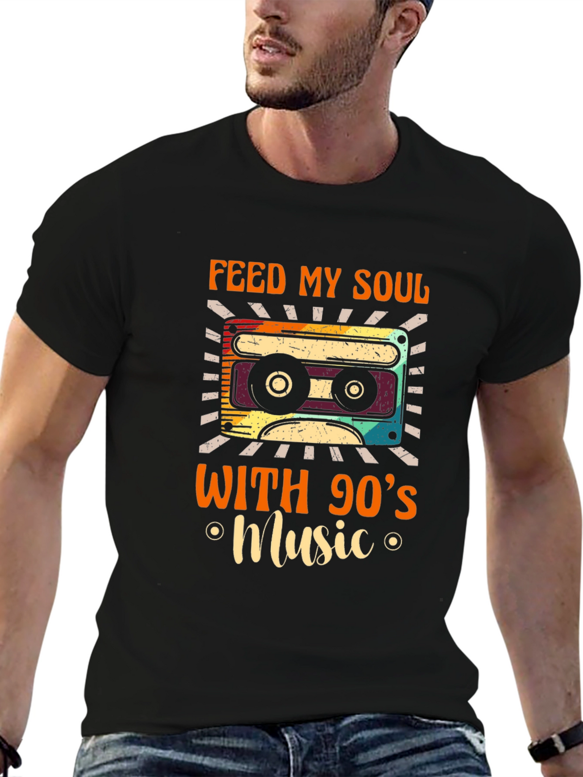 Retro 90s Music Soul Cassette T-Shirt