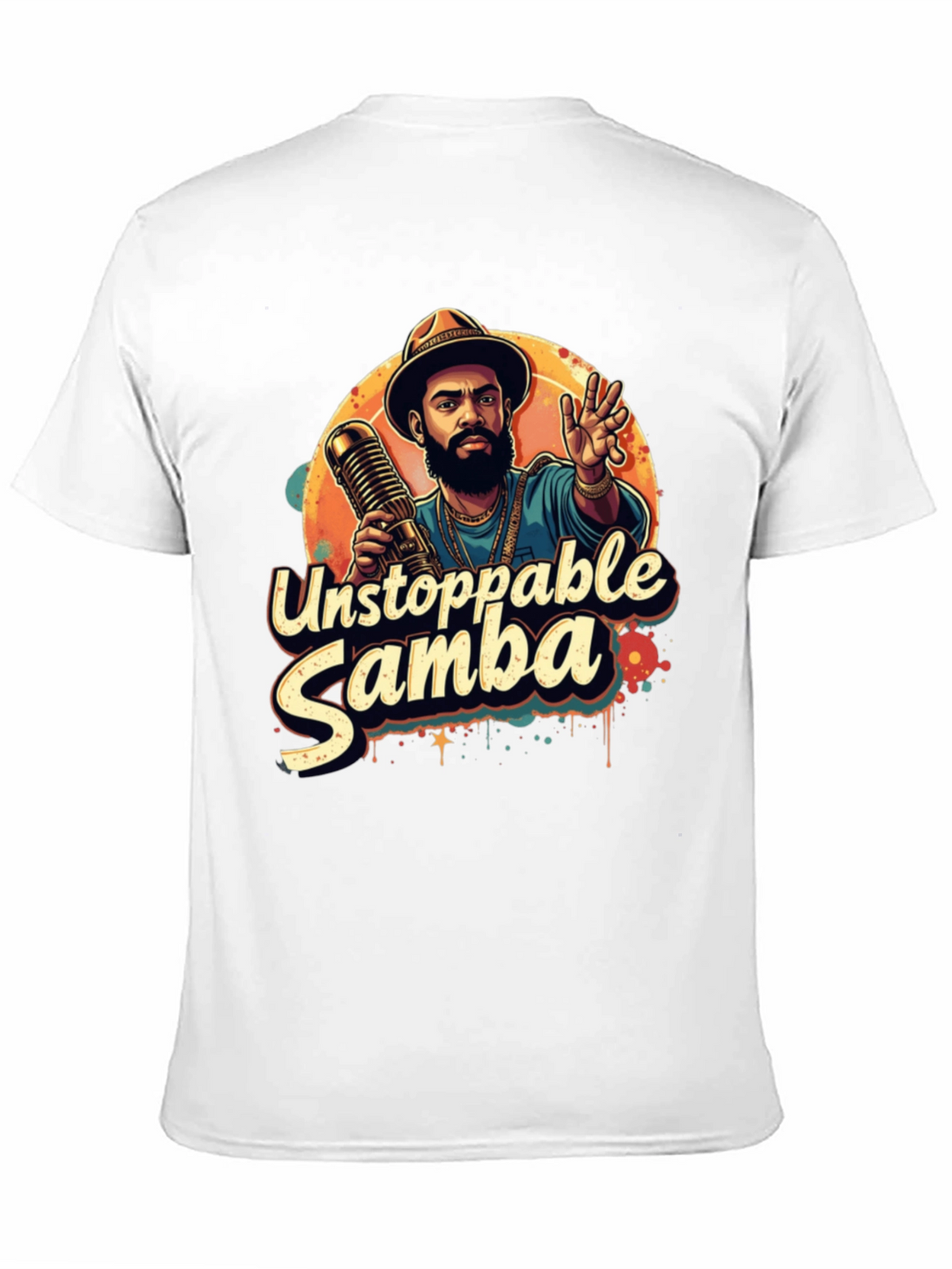 Unstoppable Samba Graphic T-Shirt - Black