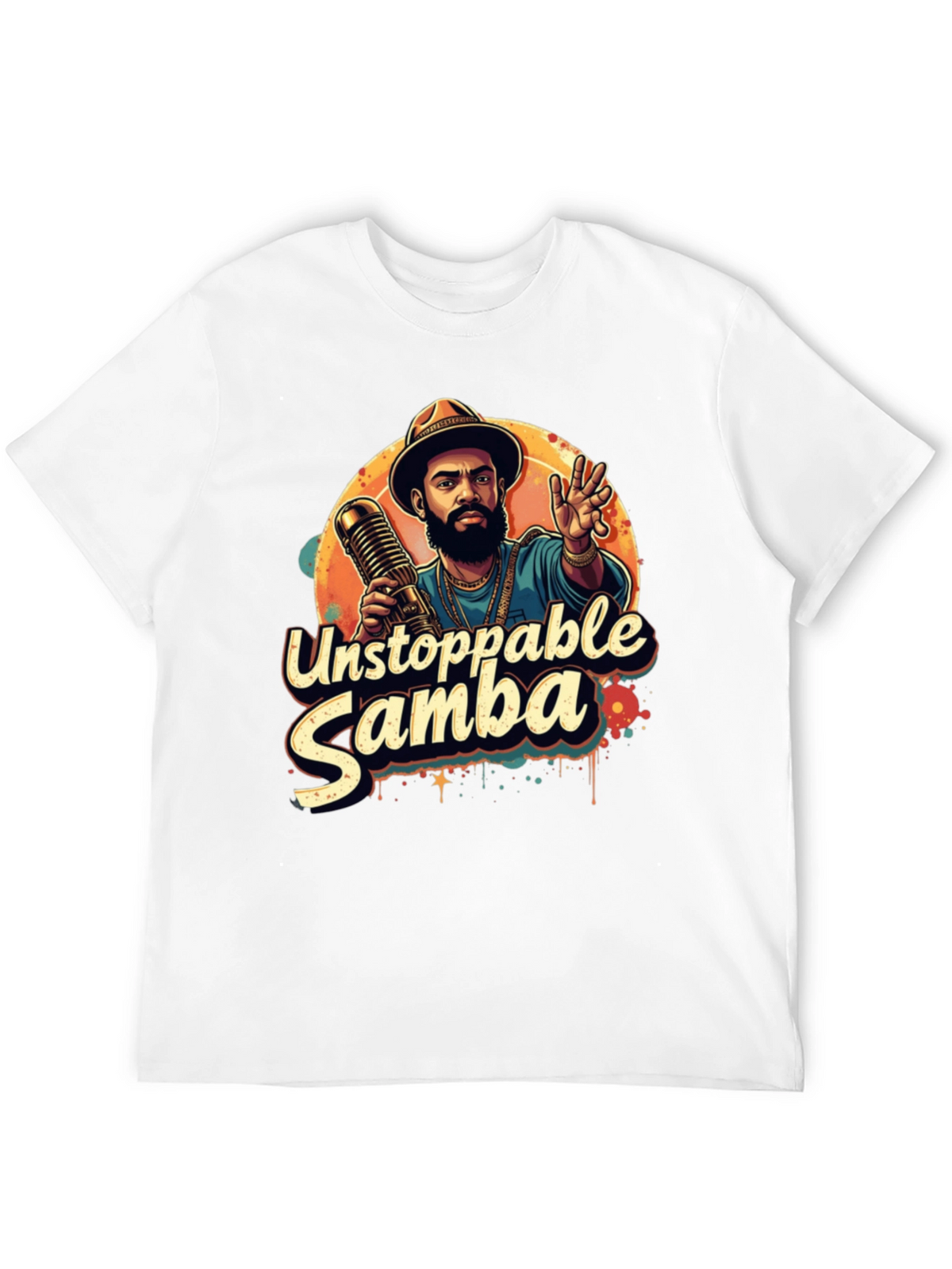 Unstoppable Samba Graphic T-Shirt - Black