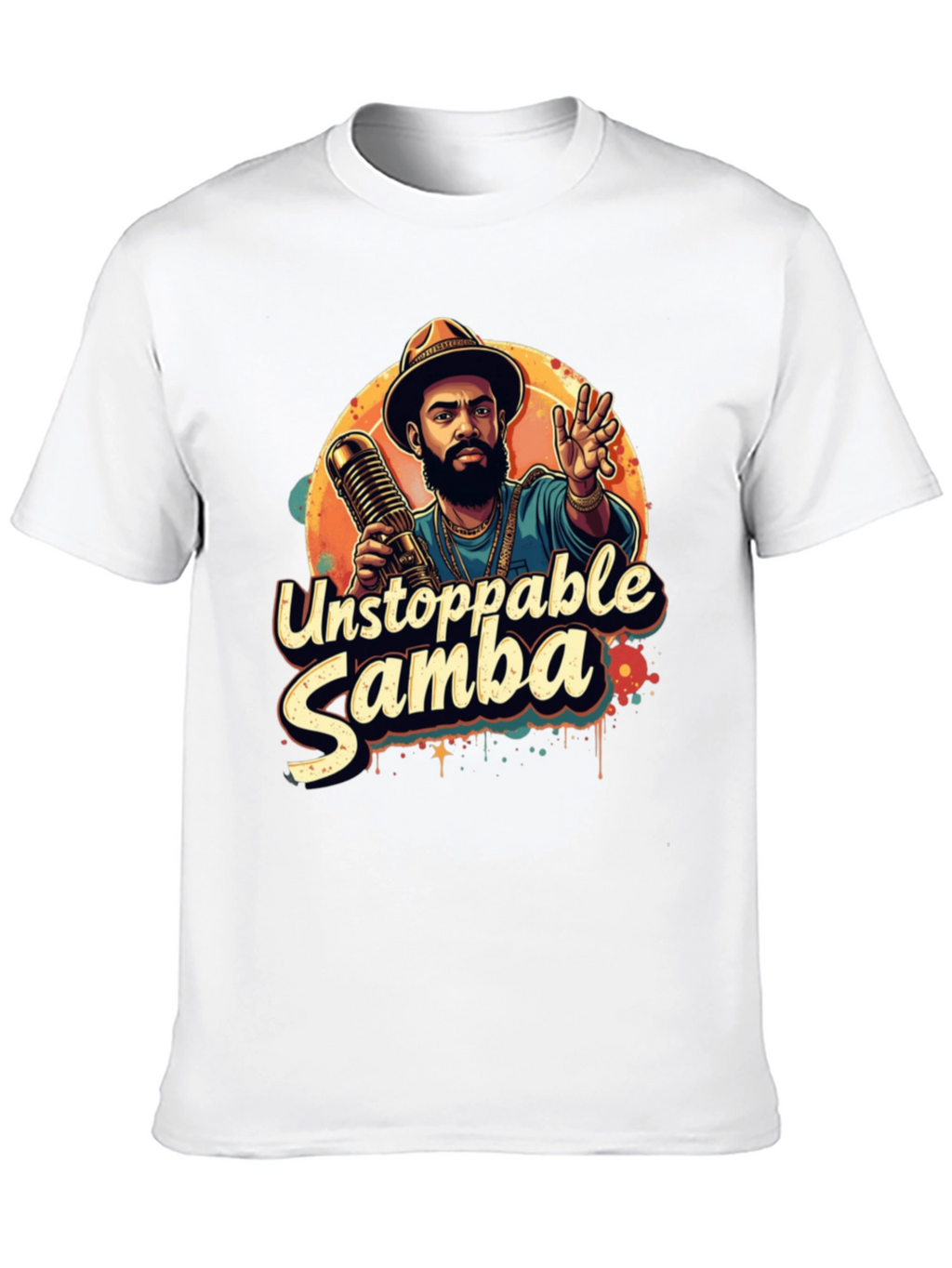 Unstoppable Samba Graphic T-Shirt - Black