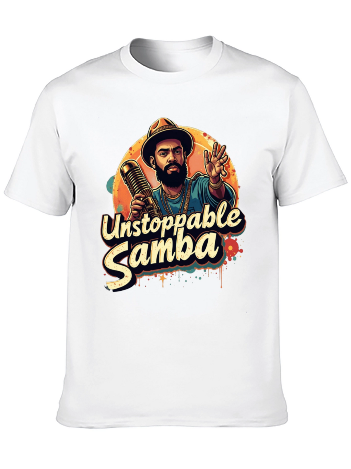 Unstoppable Samba Graphic T-Shirt - Black