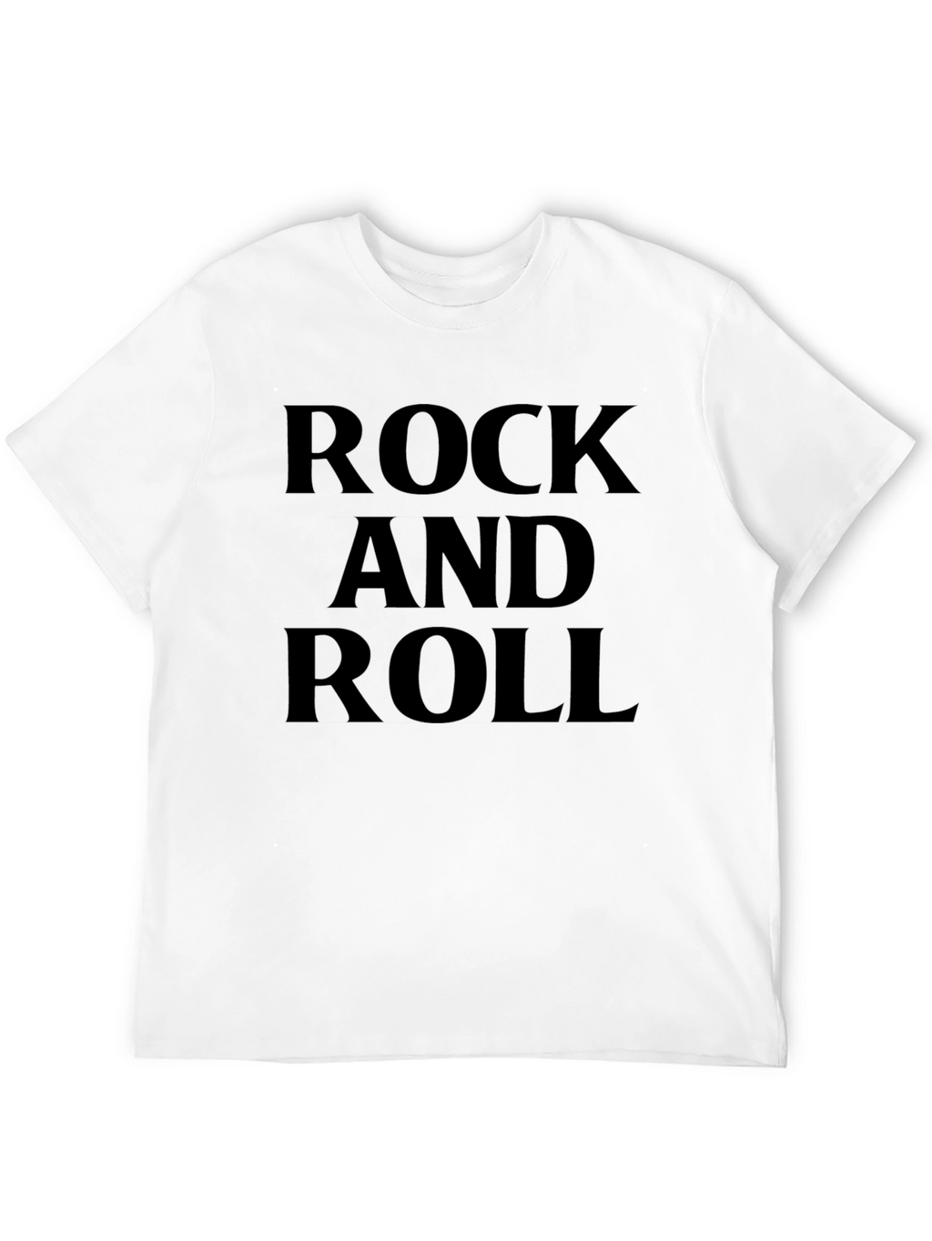 Rock and Roll Graphic Tee - Classic Black T-Shirt