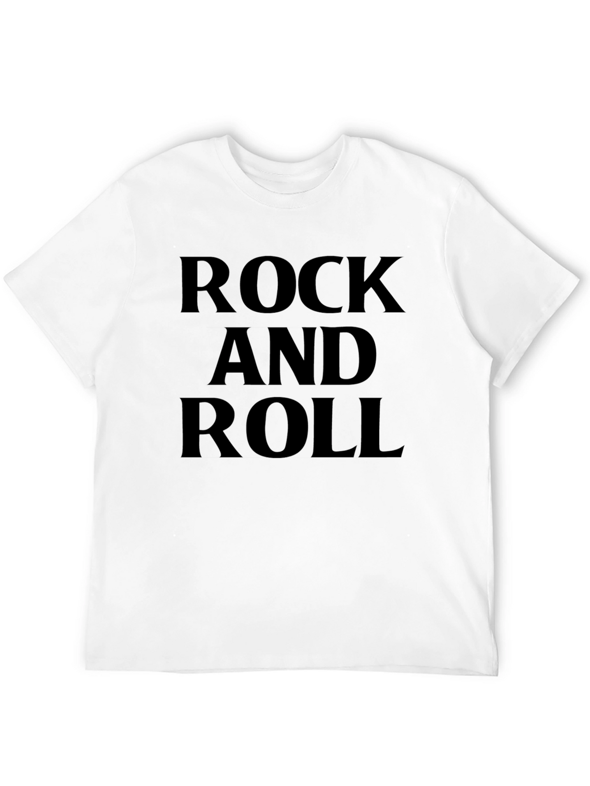 Rock and Roll Graphic Tee - Classic Black T-Shirt