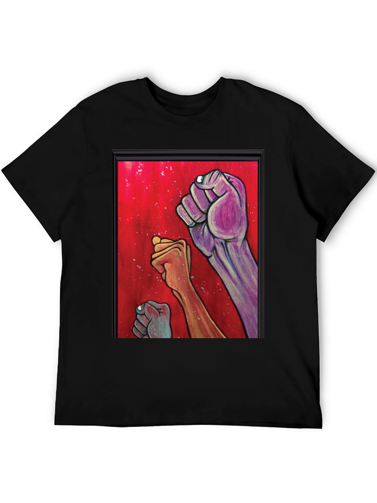 Unity Fist Graphic Tee - Black