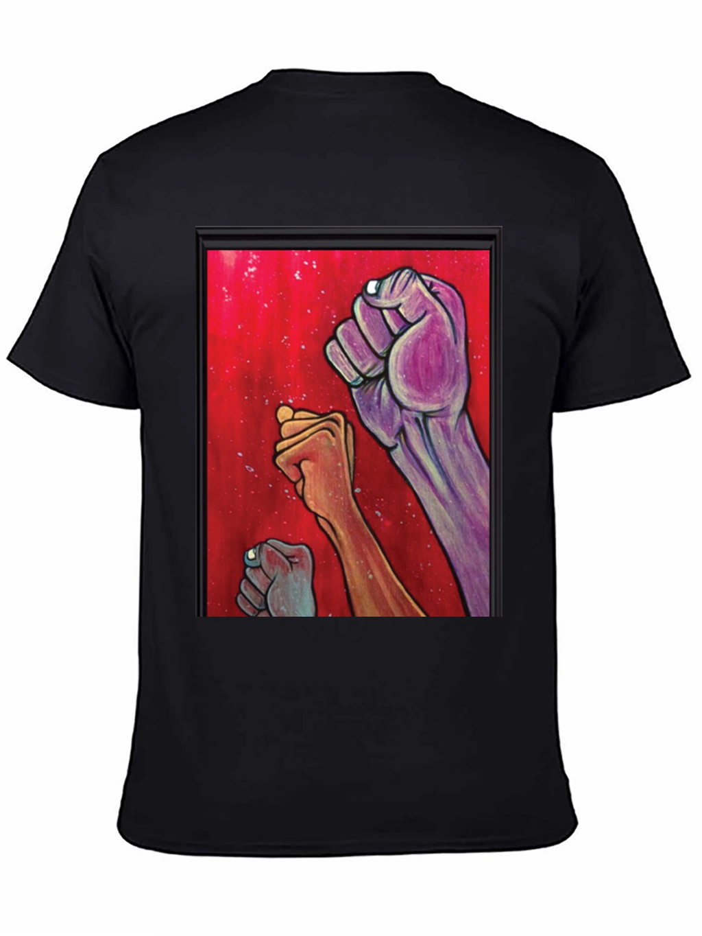 Unity Fist Graphic Tee - Black