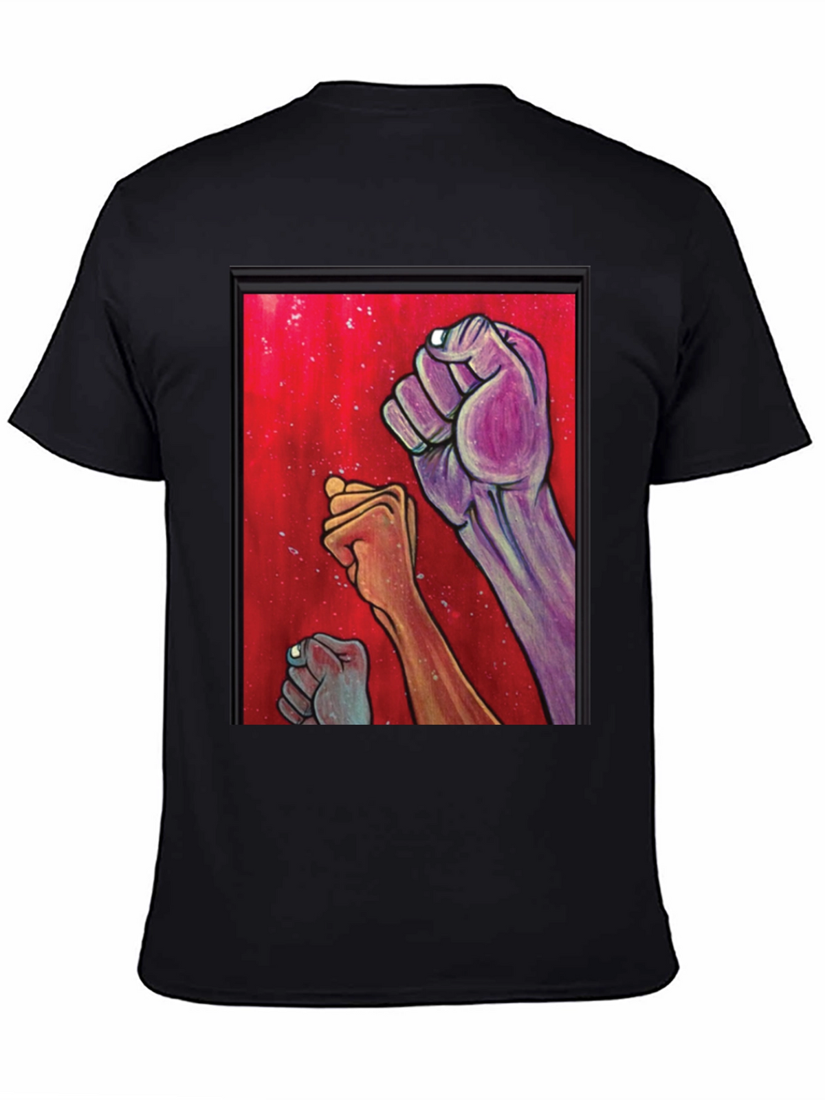Unity Fist Graphic Tee - Black