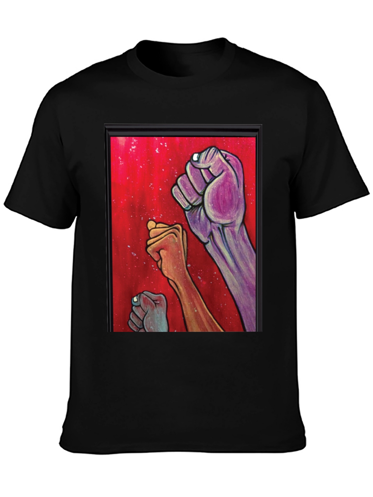 Unity Fist Graphic Tee - Black