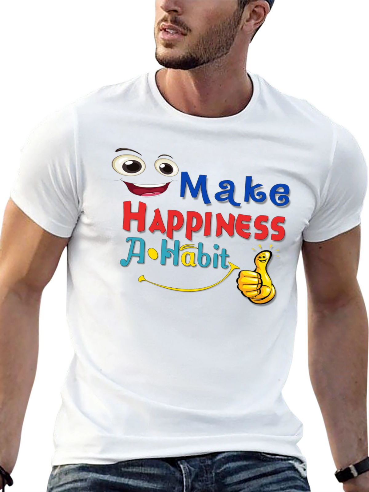 Make Happiness A Habit Graphic T-Shirt