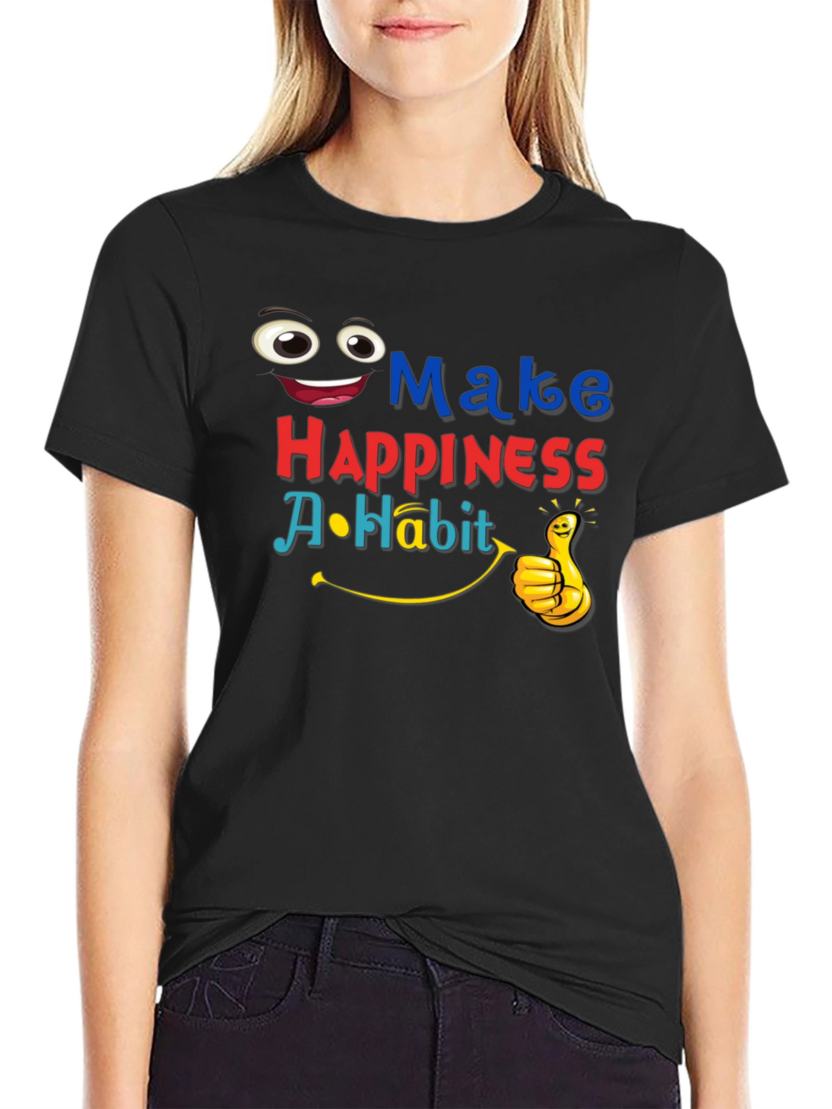 Make Happiness A Habit Graphic T-Shirt