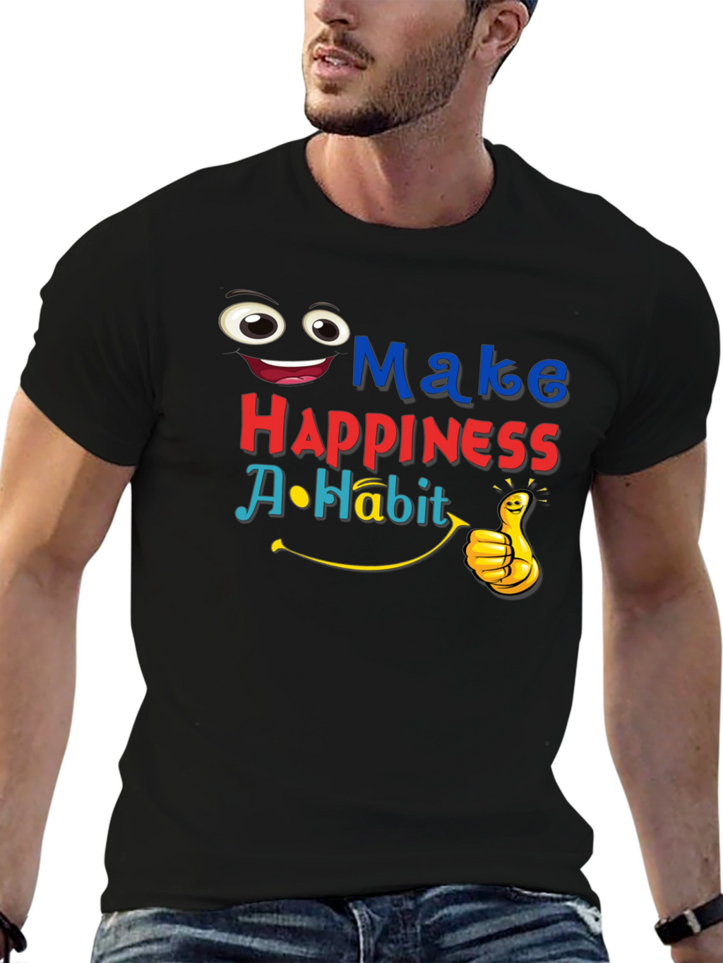 Make Happiness A Habit Graphic T-Shirt