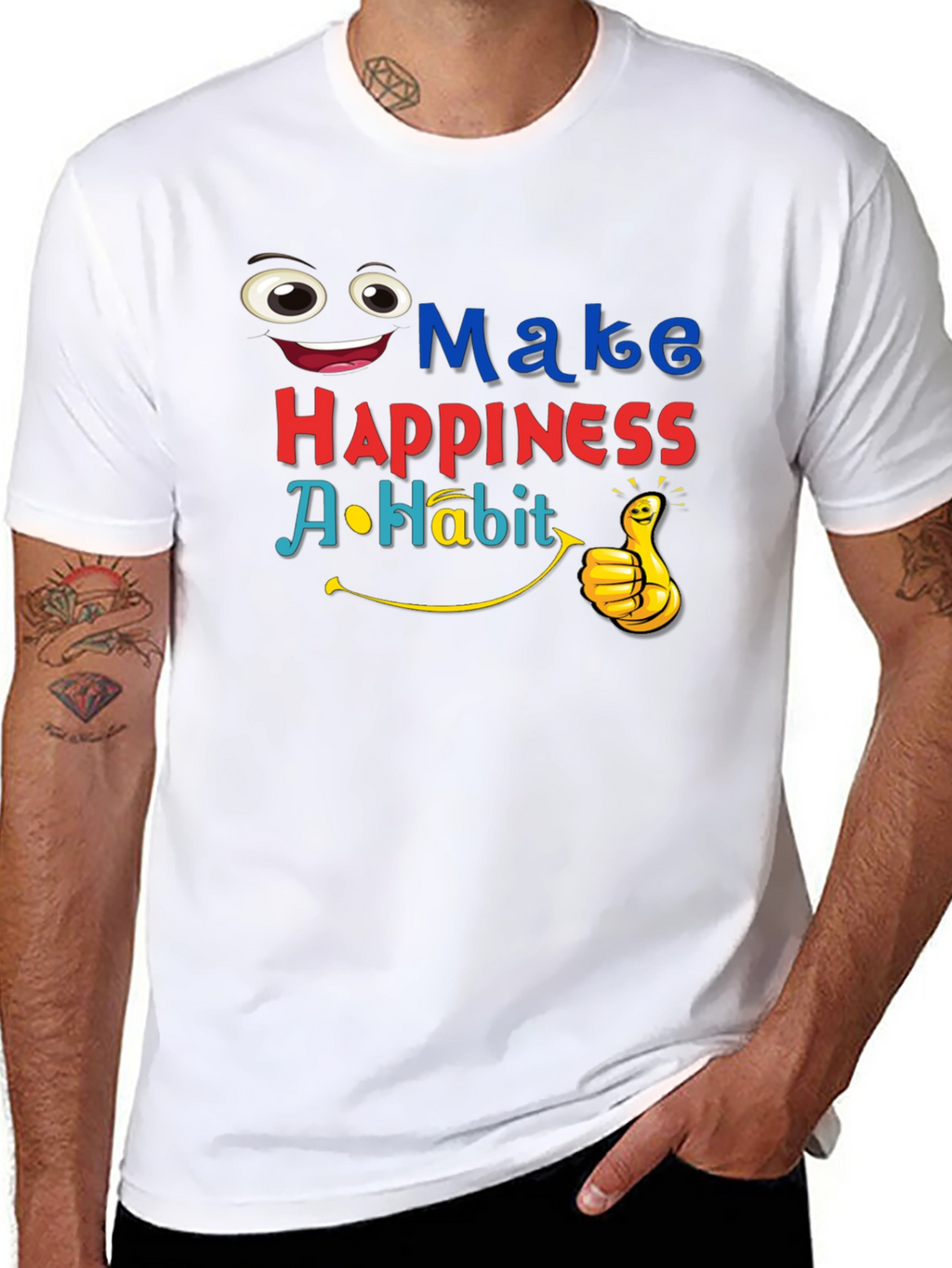 Make Happiness A Habit Graphic T-Shirt