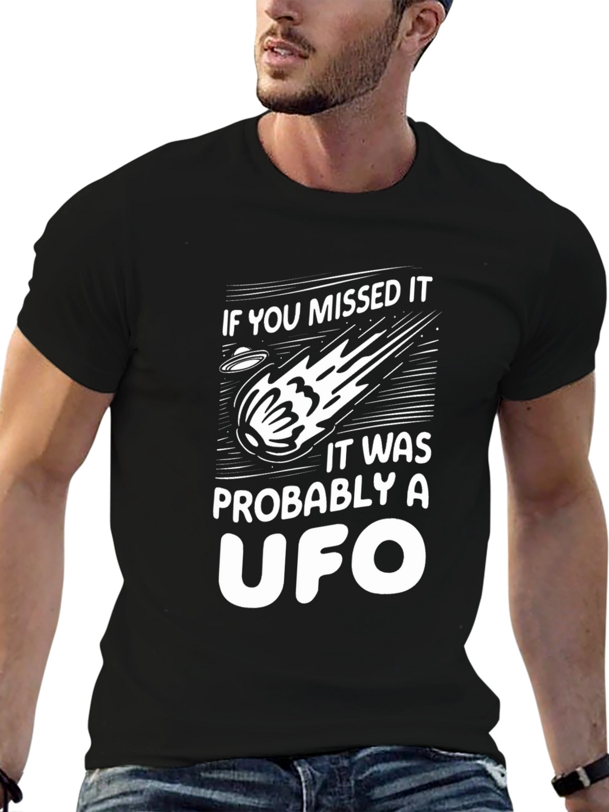 UFO Graphic Tee - If You Missed It T-Shirt