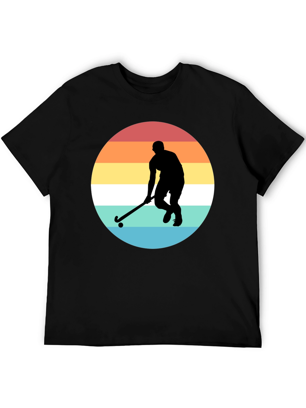 Field Hockey Sunset Graphic Tee