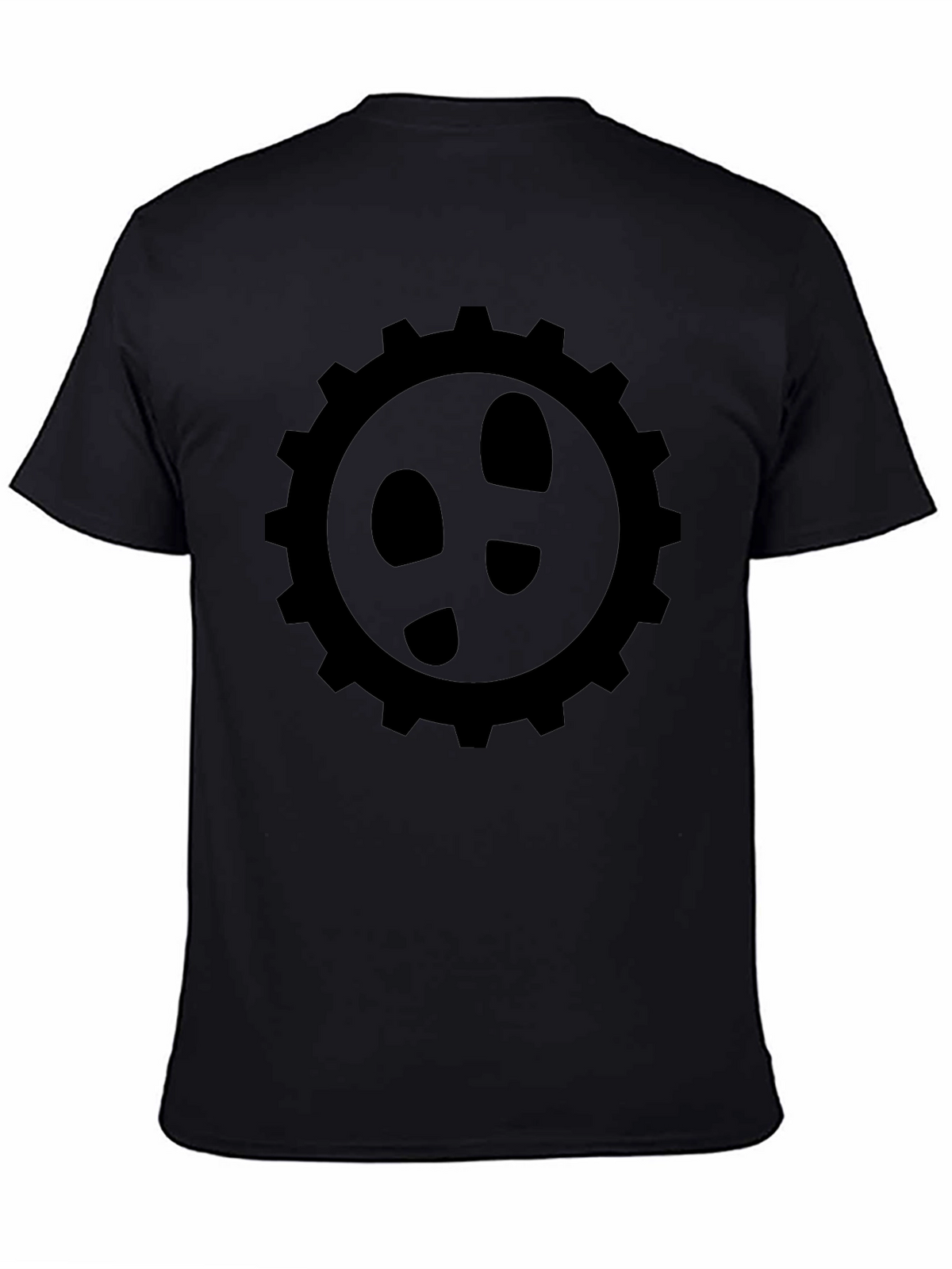 Gear Footprint T-Shirt - Black Graphic Tee