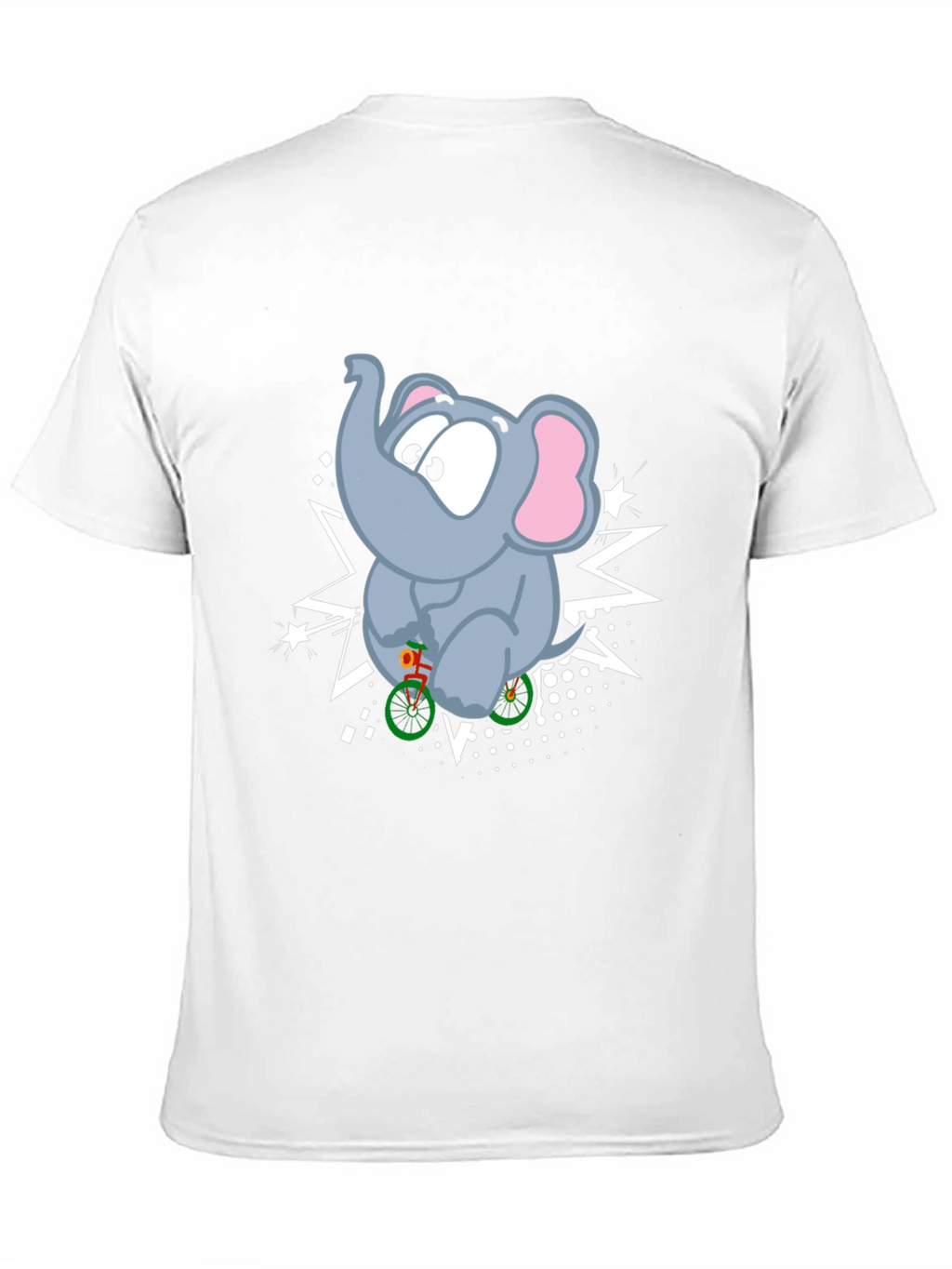 Elephant on Bike Graphic T-Shirt