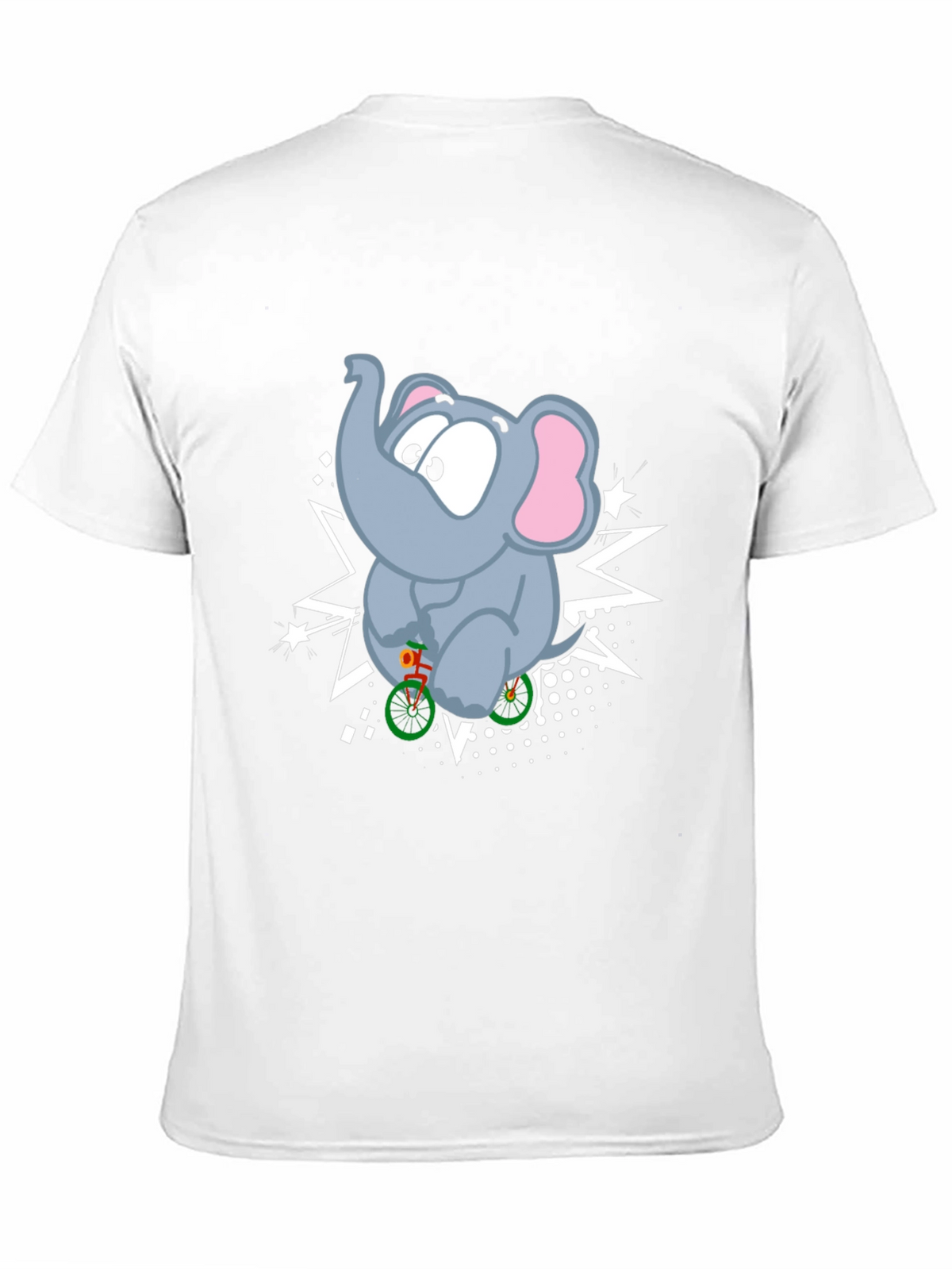 Elephant on Bike Graphic T-Shirt
