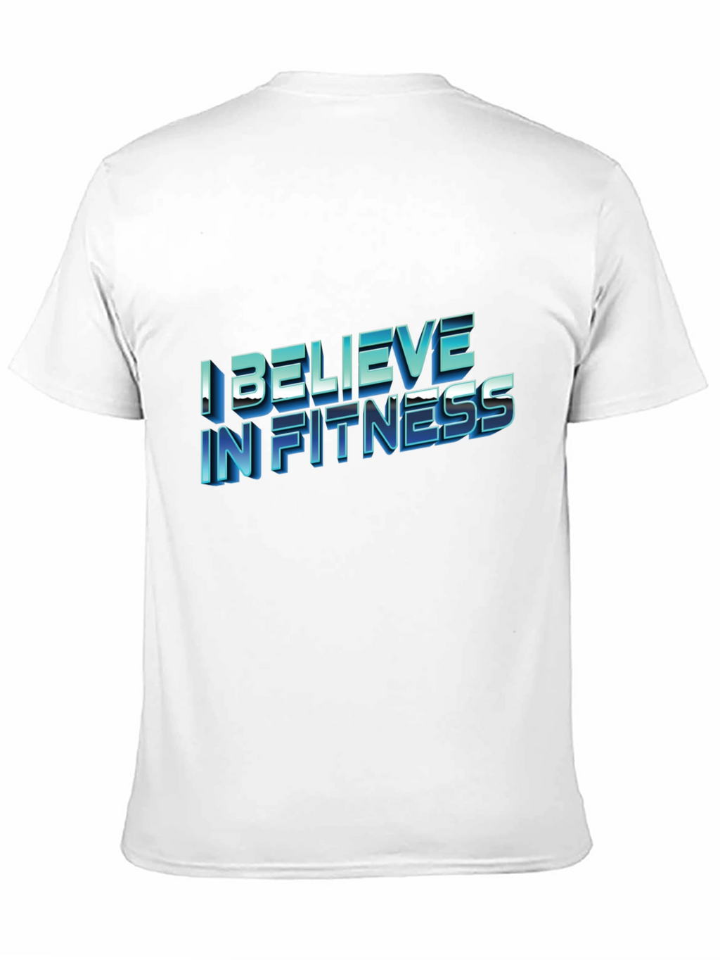 I Believe In Fitness Black T-Shirt