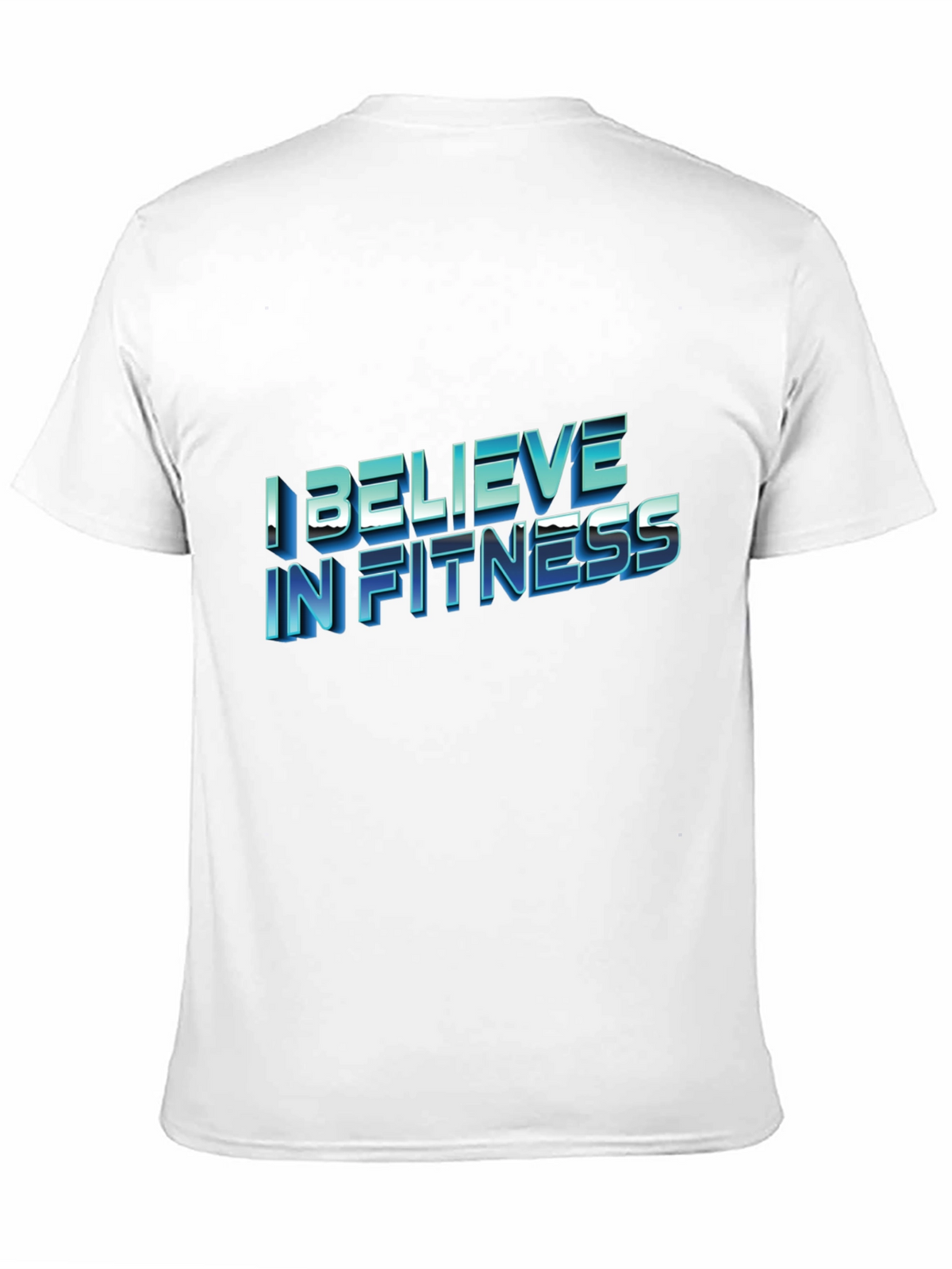 I Believe In Fitness Black T-Shirt